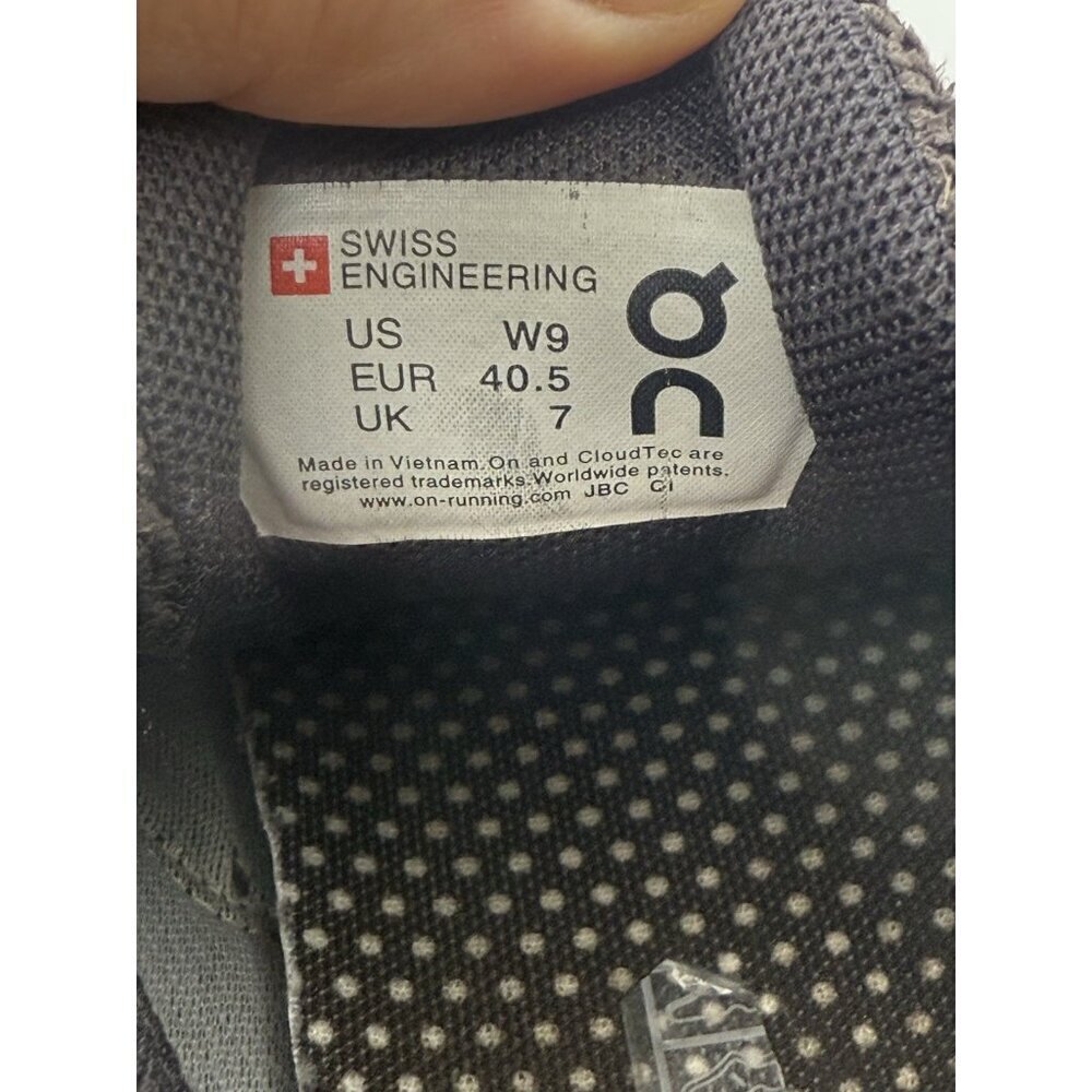 On Cloud Terry Women's Running Shoes Color Pebble Size 9US 40.5EU Purple Sneaker - Picture 6 of 9